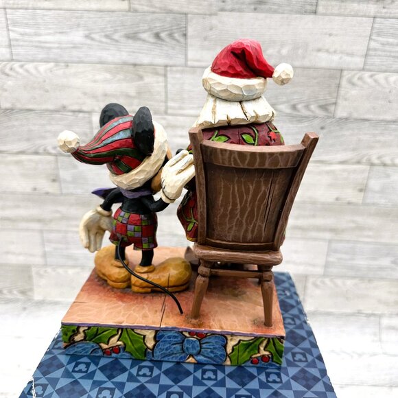 Disney Traditions Jim Shore CHECKING IT TWICE Mickey & Santa #4008063 Figurine - Picture 6 of 11